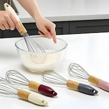 Ivory Çırpıcı Çelik Akasya Saplı S Ivo-me226 Açık Gri