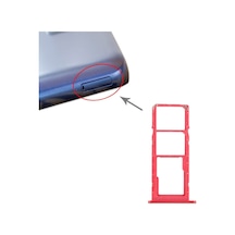 Samsung Galaxy Uyumlu M02s Sim Kart Tepsisi Sm-m025f/ds Kırmızı