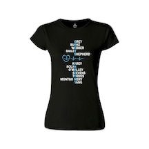 Grey's Anatomy - Grey Siyah Kadın Tshirt 001