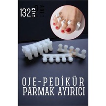 Oje Parmak Ayırıcı Pedikür Süngeri 132 Çift Çok Renkli
