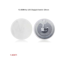 13.56mhz Uıd Değiştirilebilir 25mm Rfid Etiket Nfc Okunabilir Yazılabilir Göstergeç 13.56 Mhz