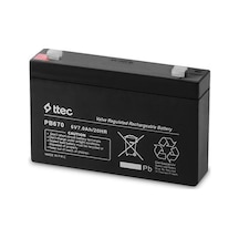 Ttec 6 Volt 7a Akü - 6v 7 Ah Bakımsız Kuru Akü 2025 Üretim