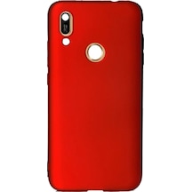 Huawei Y7 Prime 2019 Arka Kapak Silikon Kılıf + Temperli Cam Ekran Koruyucu