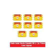 Dalin Islak Havlu Kapaklı 56 Lı X 24 Paket 1344 Yaprak