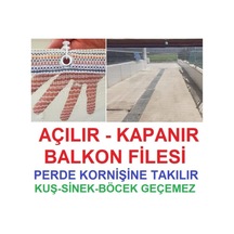Ekodoğa Balkon Filesi 2,5x5 Metre Kedi Kuş Önleme Ağı Koruma