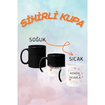 Kişiye Özel Sihirli Kupa Baskılı Hediyelik Kupa Tasarım Çok Renkli