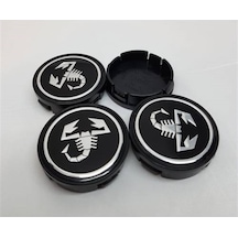 Jant Göbeği 55-58 Mm 4'Lü Abarth Akrep Siyah