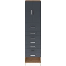 Hyperion Dolap 2 Raflı 7 Çekmeceli 2 Kapaklı 60x44x243 Çam-an... Çam