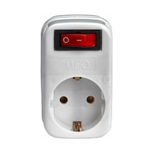 Tekli Akım Korumalı Anahtarlı Priz 16a 250v, Max 3500w Aşırı Yük Koruması Beyaz Siyah