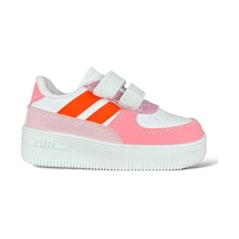 Çocuk Sneaker Spor Ayakkabı Pudra - Turuncu 001
