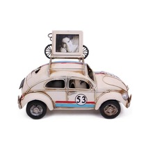 Dekoratif Metal Araba Çerçeveli Vintage Ev Ofis Hediyelik