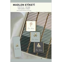 Erkek Bebek Madlen Çikolata Etiketi Sargı Etiket 3,5 Cm 36 Adet