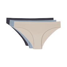 Los Ojos 3 Adet Fitilli Seamless Klasik Külot 3xclassic Fitilli Antrasit-mavi-ten Fitilli Antrasit-mavi-ten