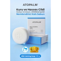 Kuru&hassas Cilt İçin Bitkisel İçerikli Besleyici&nemlendirici Katı Sabun Atopalm Mild Calming Soap
