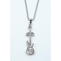Avenged Sevenfold Elektro Gitar Örme Zincir Kolye Gümüş