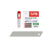 Gfb4520 Maket Bıçağı Yedeği 18x0.5 Mm Kırımlı 10 Kutu 100 Adet