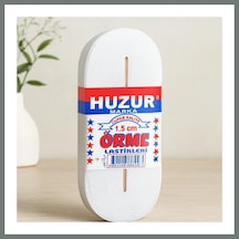 Bezos Paça Lastik Yassı 1.5 Cm Beyaz - 10 M Mmbz