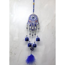 Larimar Metal Nazar Boncuğu Çan Model 18 - 9073851653757lmr Çok Renkli