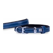 Konfor Deri Köpek Boyun Tasması Royalblue 1,5x25 30 Cm Çok Renkli
