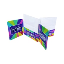 Renkli İndirim Kulakçığı Pakette 10 Adet