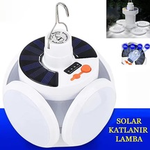 Qasul Solar Güneş Enerji Ve Usb Şarjlı 5 Kanatlı Bahçe Aydınlatma