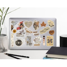Vintager Temalı Seri 2 Sticker Seti Laptop Ajanda Pc Tablet Telefon Defter Etiket Bullet Journal Diğer