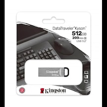 Kıngston Dtkn/512gb Usb 3.2 Data Traveler Kyson Flash Disk Siyah-gri