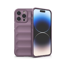 Apple iPhone Uyumlu 13 Pro Max Kılıf Optimum Silikon - Mor Bzsxx00 1