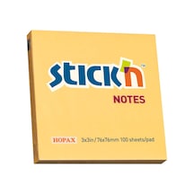 Hopax Stıckn Yapışkanlı Not Kağıdı 100 Yp 76x76 Pastel Turuncu He21391