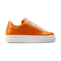 Deery Hakiki Deri Turuncu Sneaker Kadın Ayakkabı - Z1681Ztrcc02 Turuncu