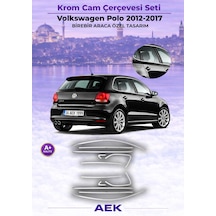 Vw Polo Cam Çerçevesi 2012-2017 Paslanmaz Çelik