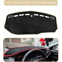 Fıat Egea 2007-2021 Modellerine Uygun Ekransız Torpido Koruma Halısı Bej Kenar