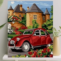 Sayılarla Boyama Tuval Seti Fırça Boya Dahil Çıtalı 40x50 Cm - Vosvos