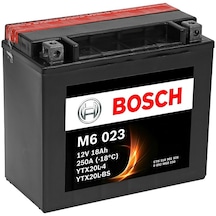 Bosch 18 Ah M6023 Ytx20l-bs Motosiklet Aküsü