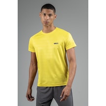 Maraton Regular Erkek Bisiklet Yaka Sarı T-shirt Sarı