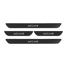 Renault 2004-2010 Megane Old Karbon Kapı Eşiği 4 Parça Paslanmaz Çelik