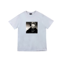 Bryan Adams Baskılı Unisex %100 Pamuk Beyaz T-shirt Beyaz