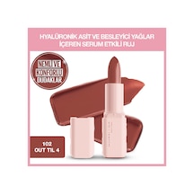 Maybelline New York Serum Etkili Hyalüronik Asit Ve Besleyici Yağ İçeren Satin Ruj 102 Out 'til 4