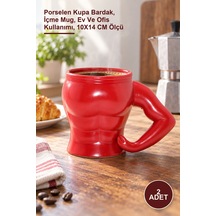2 Adet Vücut Porselen Kupa Porselen Kupa Bardak, İçme Mug, Ev Ve Ofis Kullanımı, 10x14 Cm Ölçü 1