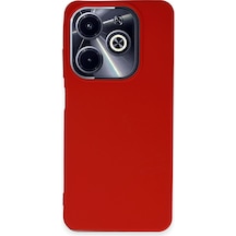 Newface İnfinix Hot 40i Kılıf First Silikon - Kırmızı Kırmızı
