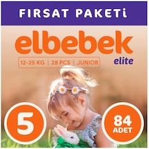 Elbebek Elite Bebek Bezi 5 Numara Junior Fırsat Paketi 84 Adet 3'lü