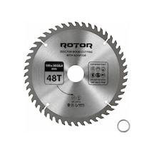 Daire Testere Bıçağı 190x30/25,4 Mm 48t Ahşap Kesim El Tipi Ve Gönye Testere Adaptörlü