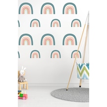 MSticker Minik Gökkuşağı Seti Çocuk Bebek Odası Duvar Sticker Seti