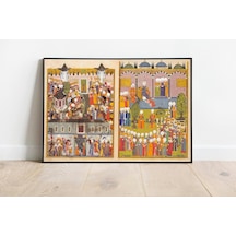 Pegziz Pgzznm1181 Osmanlı Muhteşem Süleyman Minyatür Çizim Sanatı Posteri 60x90cm