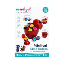 Elma Kutusu Sayı Ve Şekil Eşleştirme Oyuncağı 12 Parça Okul Öncesi Eğitici Montessori Set 3+ Yaş