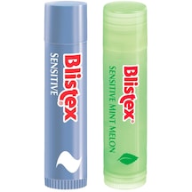 Blistex Hassas Dudaklar İçin Yoğun Bakım Sensitive Spf15 + Sensitive Mint Melon Nemlendirici Kurtarıcı Dudak Kremi 4.25 G
