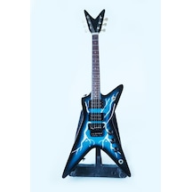 El Yapımı 1/4 Ölçek Minyatür Elektro Gitar Dean Dimebag From Hell