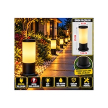 Bahçe Aydınlatma Armatürü 220v Bahçe Yol Aydınlatma, Set Üstü, Duvar Armatürü, Çim,yürüyüş Yolu Aplik,dekoratif Armatür 29cm Siyah - 939322632 Siyah