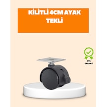 4 Cm Kilit Mekanizmalı Mobilya Ayağı Tekli Çok Renkli
