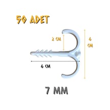 Made Çiftli Yere Tespit Dübeli Kılçık 7 Mm. - 50 Adet